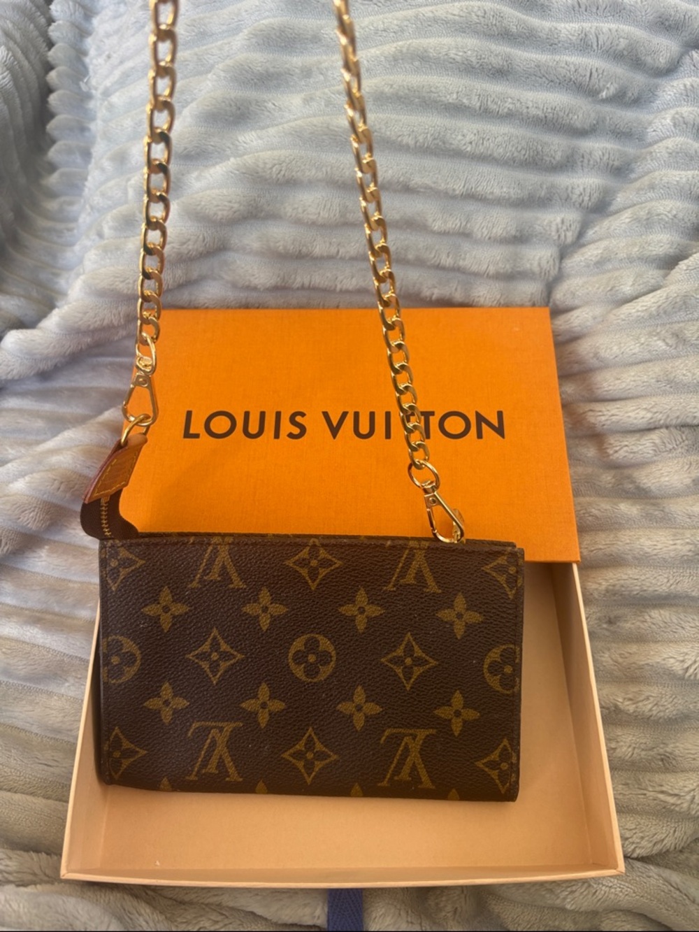 Louis Vuitton Pouch w/chain